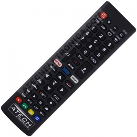 Controle Remoto Universal TV LCD / LED LG com Netflix e Amazon (Smart TV)