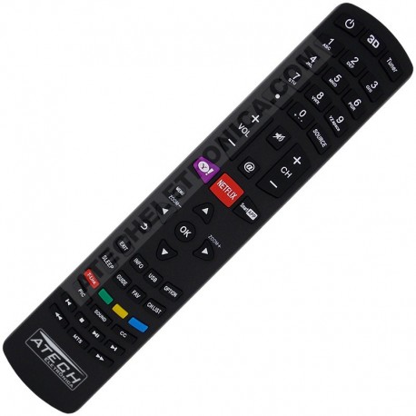 Controle Remoto TV LED Philco RC3100L02 com Netflix e Yahoo! (Smart TV)