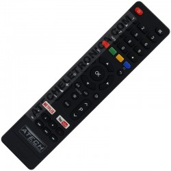 Controle Remoto TV LED Britania BTV32G51SN / Philco PTV40E60SN com Netflix e Youtube (Smart TV)