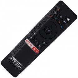 Controle Remoto TV LED Multilaser TL002 / TL004 / TL008 com Netflix e Youtube (Smart TV)