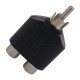 Adaptador RCA Macho + 2 Jack RCA Fêmea