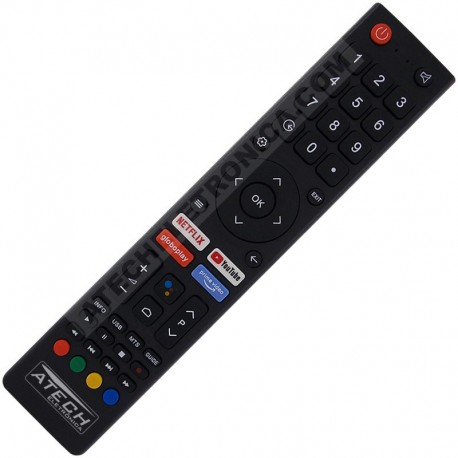 Controle Remoto TV LED Philco PTV32E20AGBL com Netflix / Youtube / Globo Play / Prime Vídeo (Smart TV)