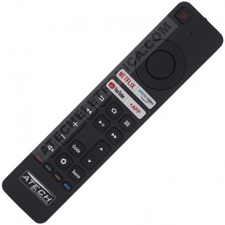 Controle Remoto TV Aiwa AW-TV-32-BL-01 / AW-TV-43-BL-01 / AW-TV-50-BL-01 (Smart TV)