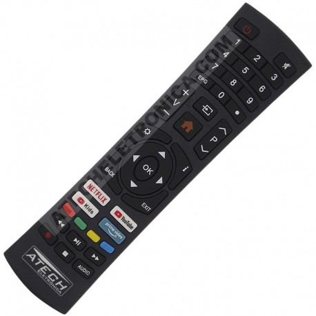 Controle Remoto TV Multilaser TL025 / TL026 / TL027 / TL032 / TL039 (Smart TV)