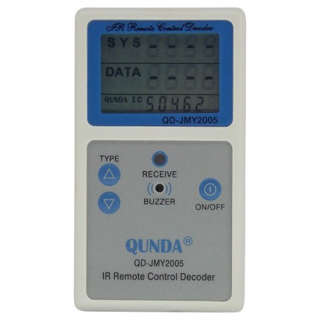 Testador de Controle Remoto com Frequencímetro Digital QD-JMY2005 (IR Remote Signal Tester)