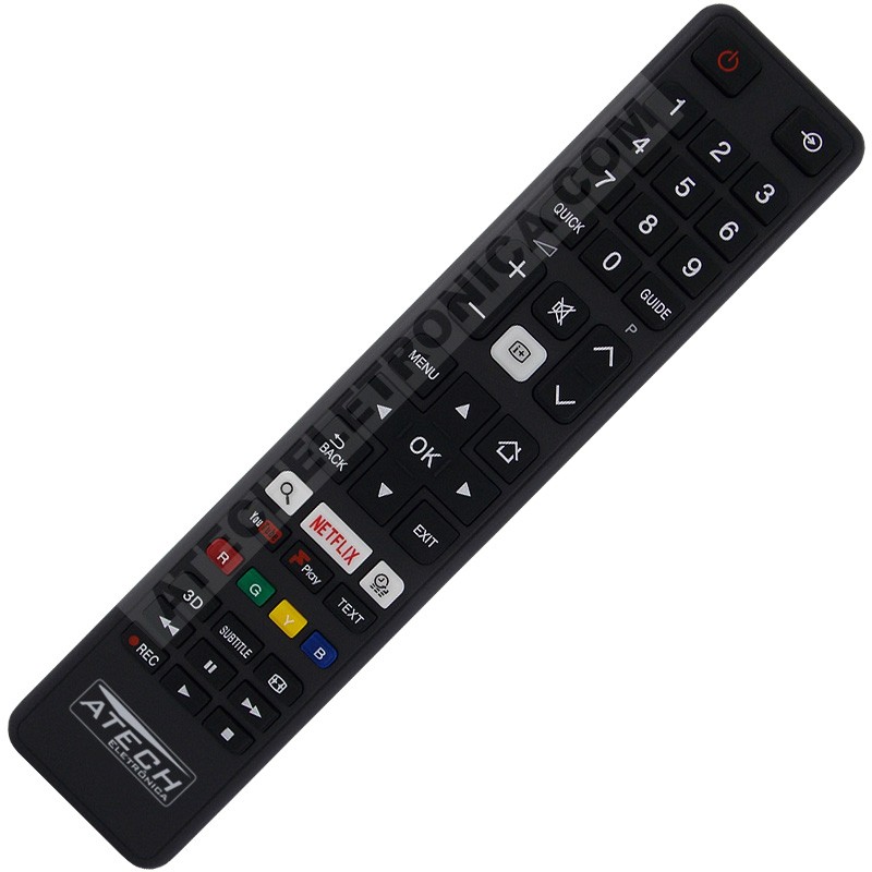 Controle Remoto TV Toshiba CT-8069 / 43L3653DB / 43U6763DB / 55U5766DB (Smart TV)