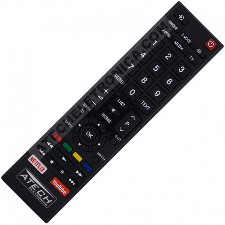 Controle Remoto TV Toshiba CT-8547 / 32L5865 / 43L5865 / 49L5865 (Smart TV)