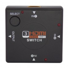 Mini Chaveador HDMI (Switch) 3 Entradas - 1 Saída