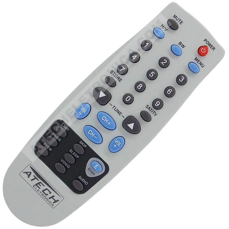 Controle Remoto Receptor Cromus CR1700E / Elsys CR1700E / Vision Sat VSR3000