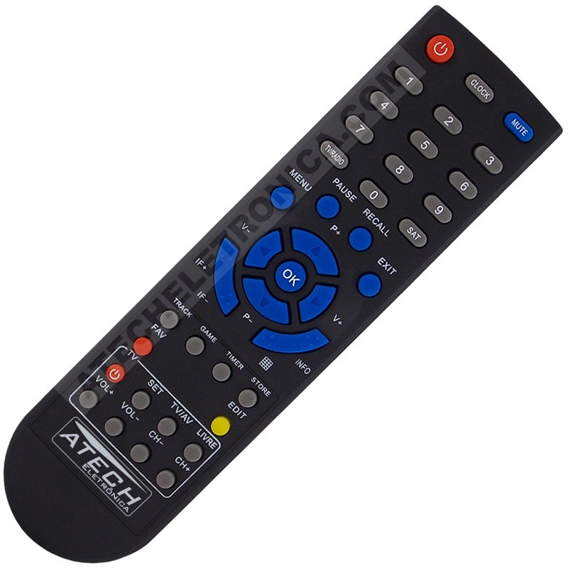 Controle Remoto Receptor Bedin Sat BS6000 / Cromus CAD-1000S
