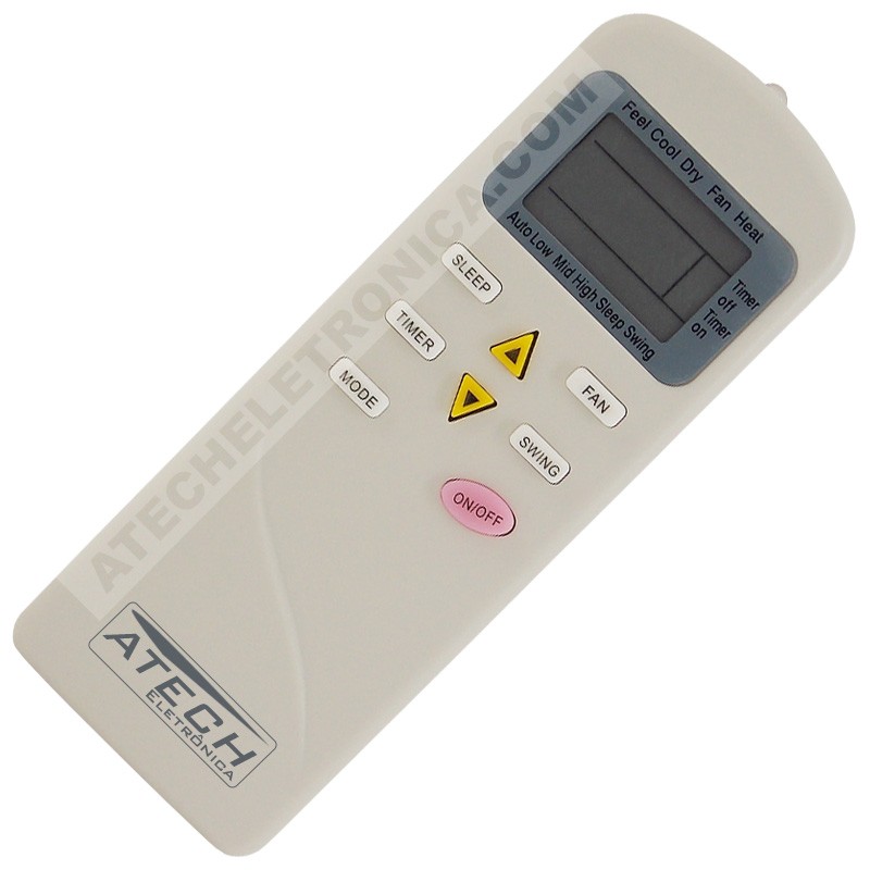 Controle Remoto Ar Condicionado Elgin SQFIC7000 / HCFI09A1NA / HCFI09A2NA