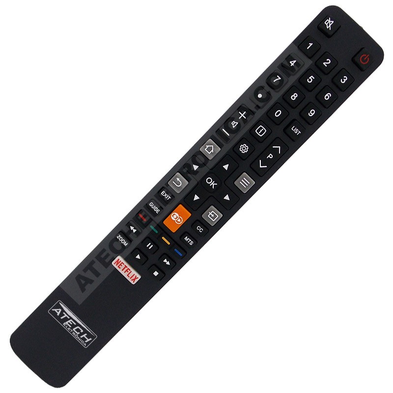 Controle Remoto TV TCL 49P2US / 55P2US / 65P2US / L32S4900S / L40S4900FS / L43S4900FS / L49S4900FS / L55S4900FS (Smart TV)